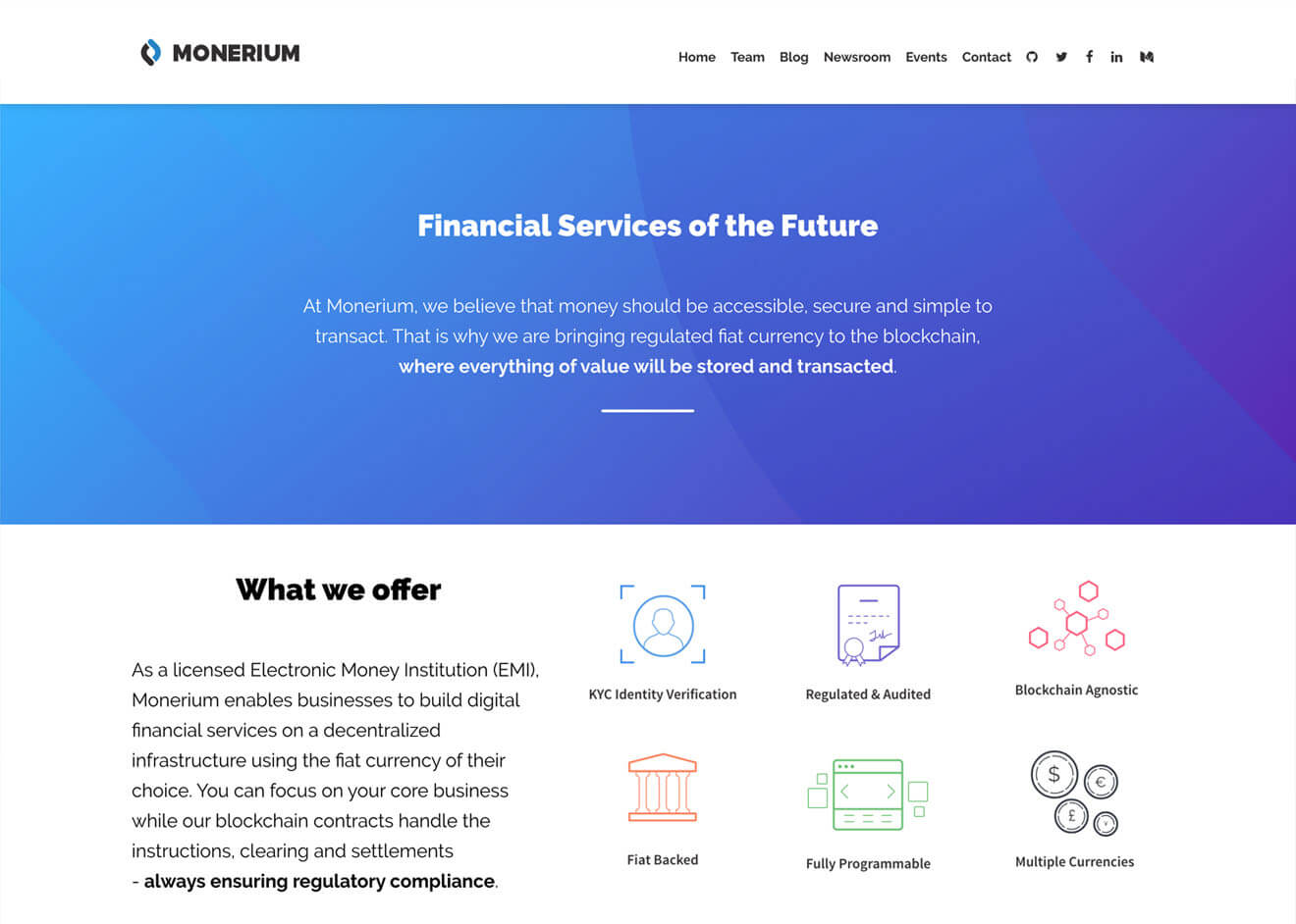 Monerium Website